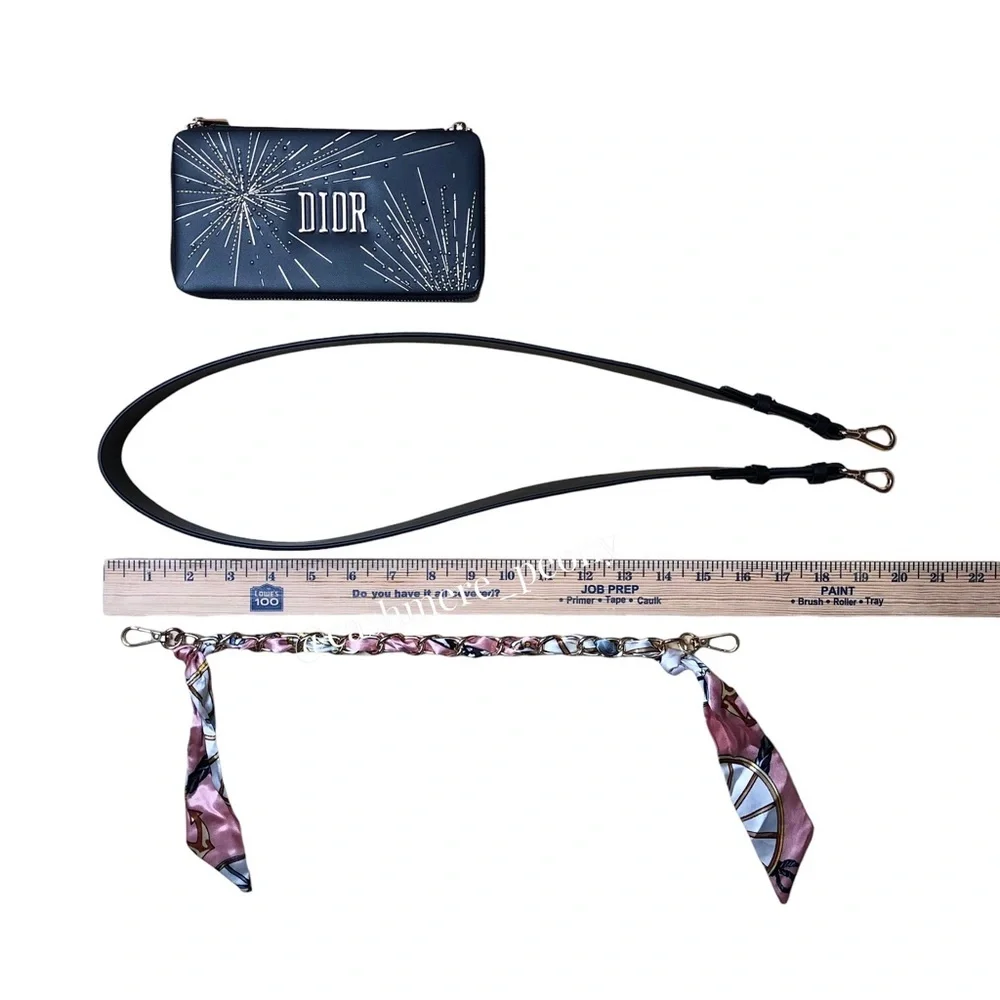 NEW Dior Crossbody Shoulder Purse Clutch and 2 Detachable Straps - Picture 9 of 10